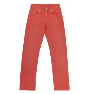 2003 Vintage Coral Red Corduroy Classic Jeans