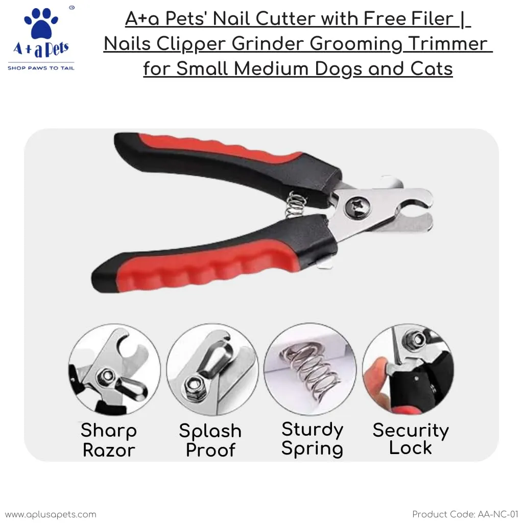 A A Pets' Goodie Box of (3) for Dogs and Cats: Sweater, Nail Cutter with Free Filer, and Wand Toy