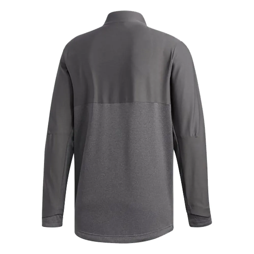 adidas Go-To 1/4 Zip Sweater - Grey/Yellow