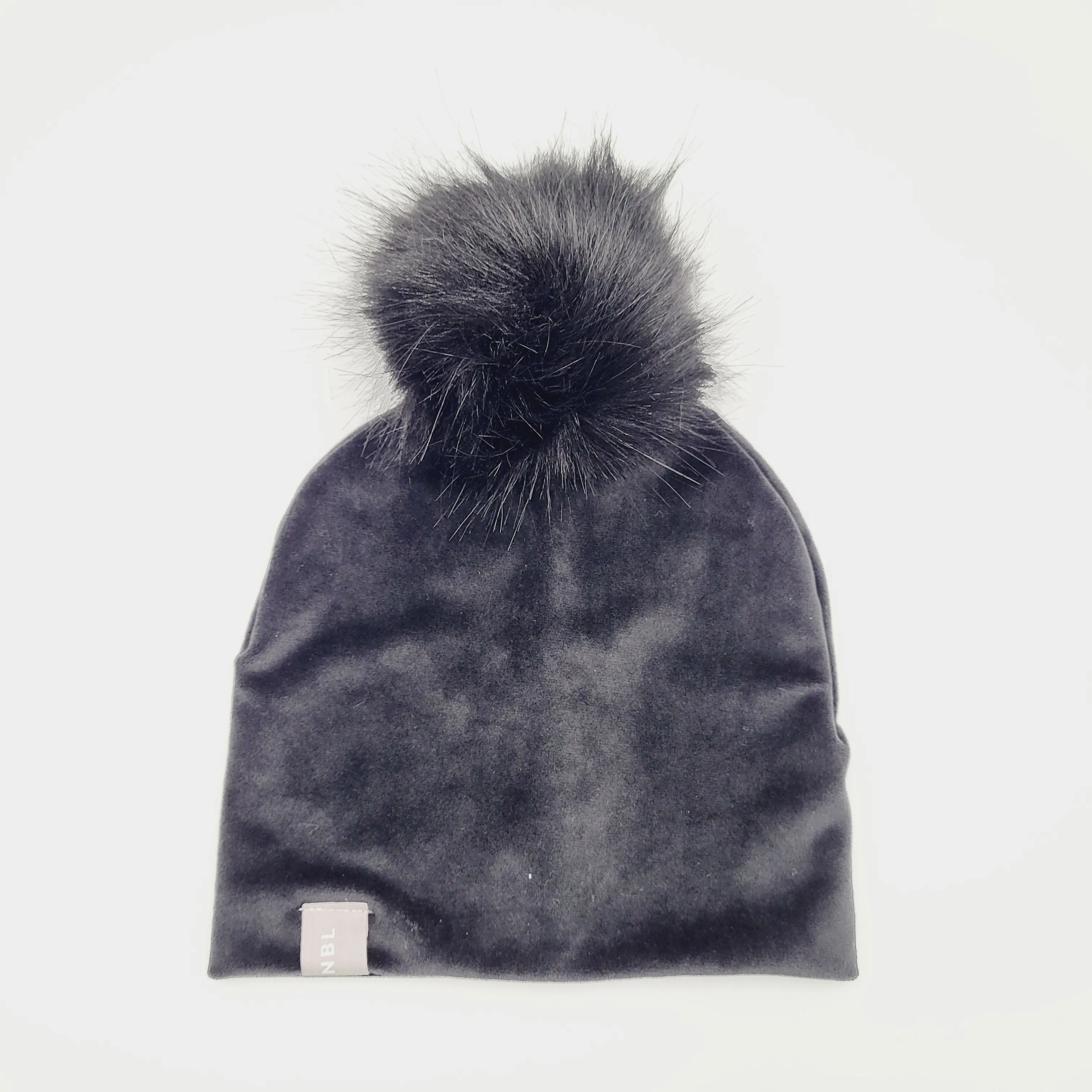 Adult Beanie Hat (Black Velvet)