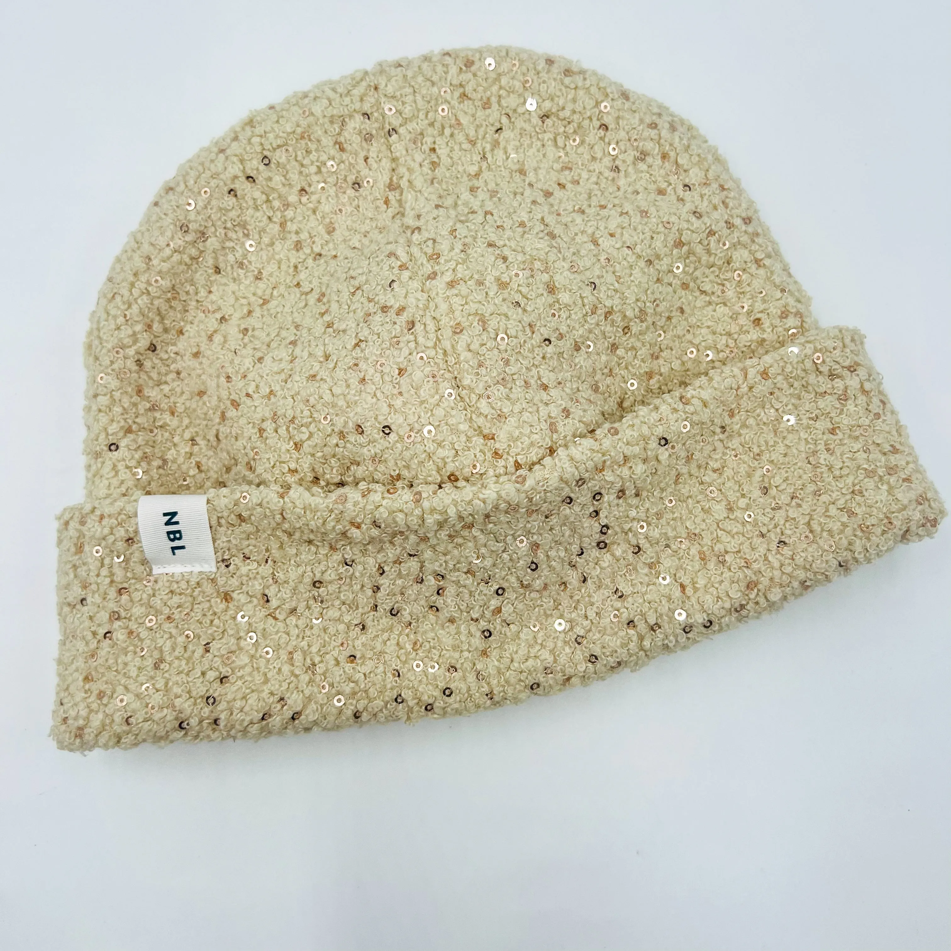 Adult Beanie Hat (sparkling white winter)