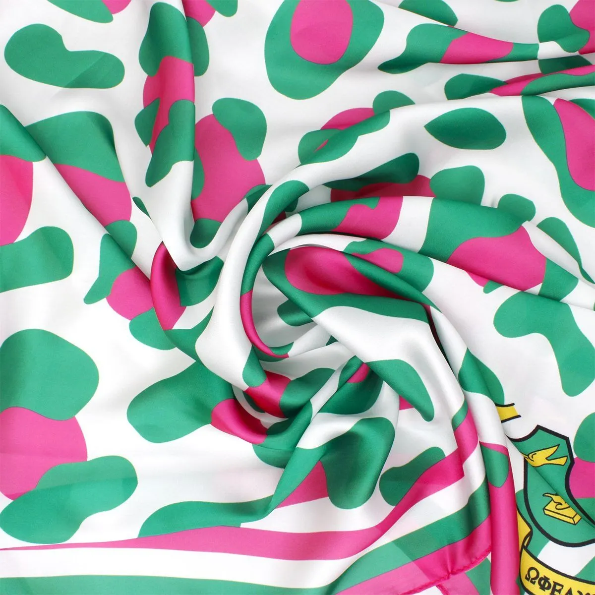 AKA Alpha Kappa Alpha Sorority Inspired Leopard Print Square Scarf for Women