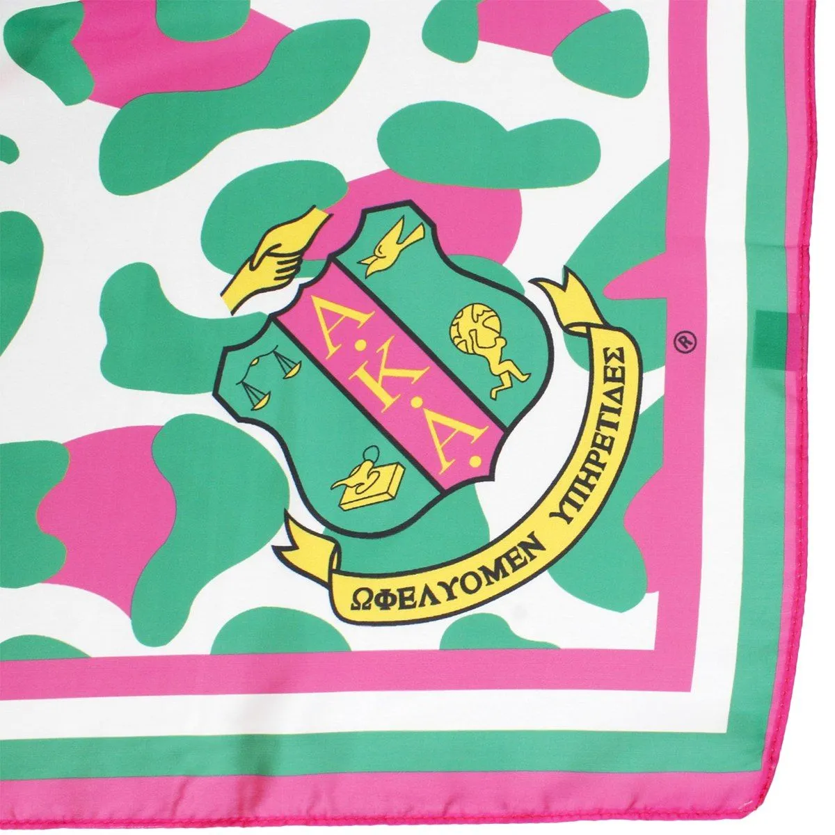 AKA Alpha Kappa Alpha Sorority Inspired Leopard Print Square Scarf for Women