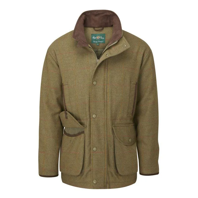 Alan Paine Combrook Mens Tweed Field Coat - Hawthorn