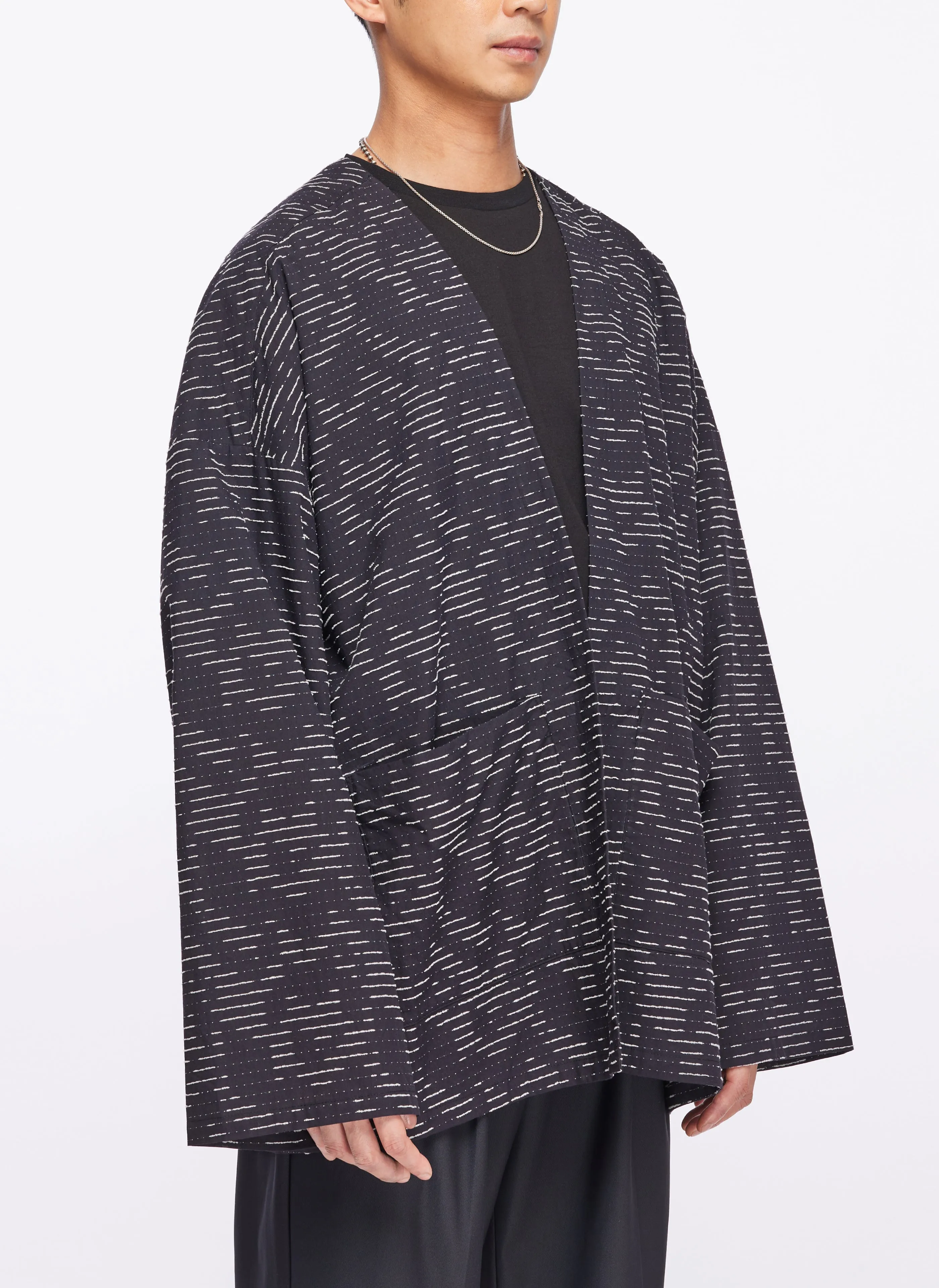 Albini Cotton Jacquard Kimono