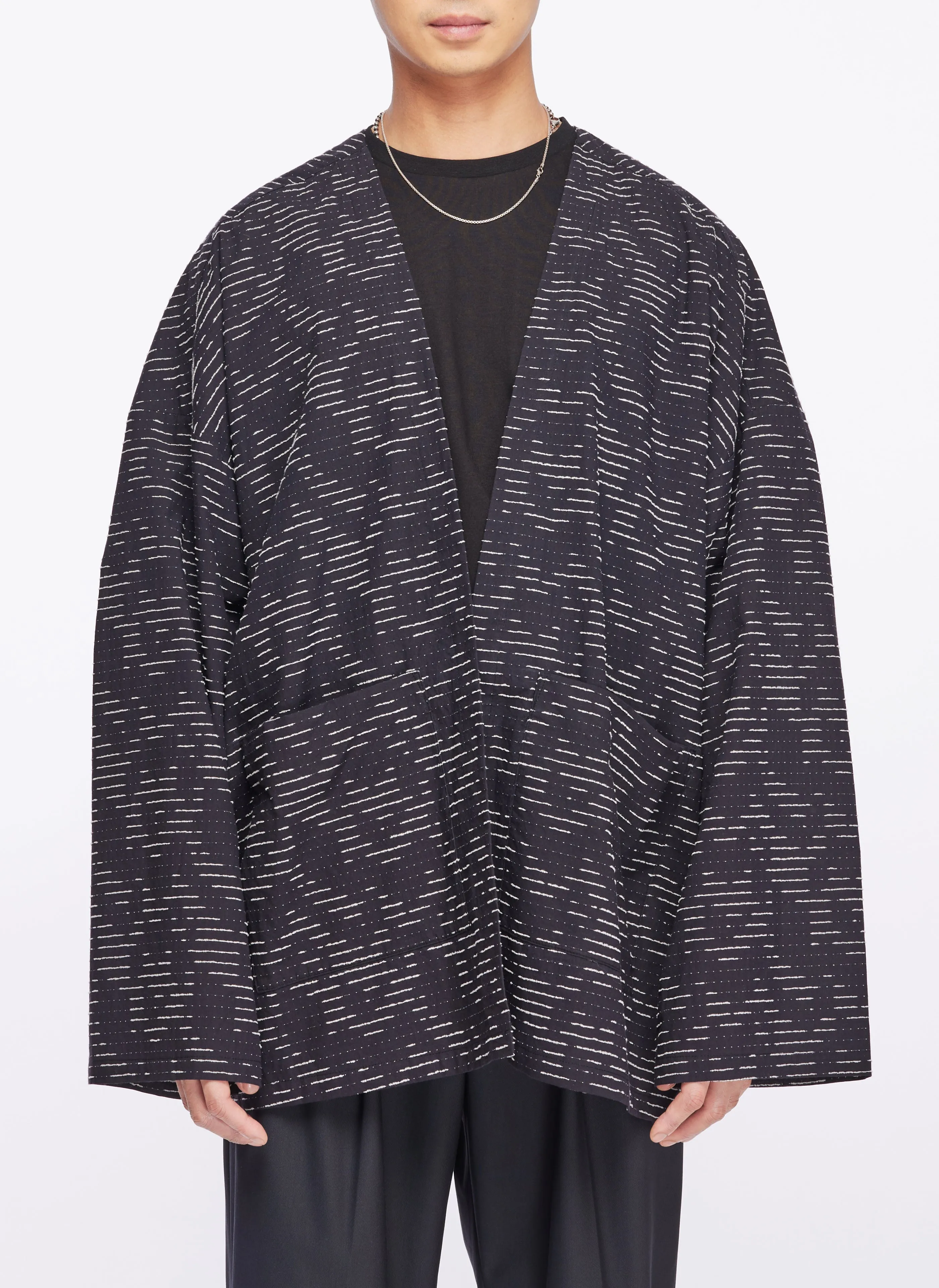 Albini Cotton Jacquard Kimono