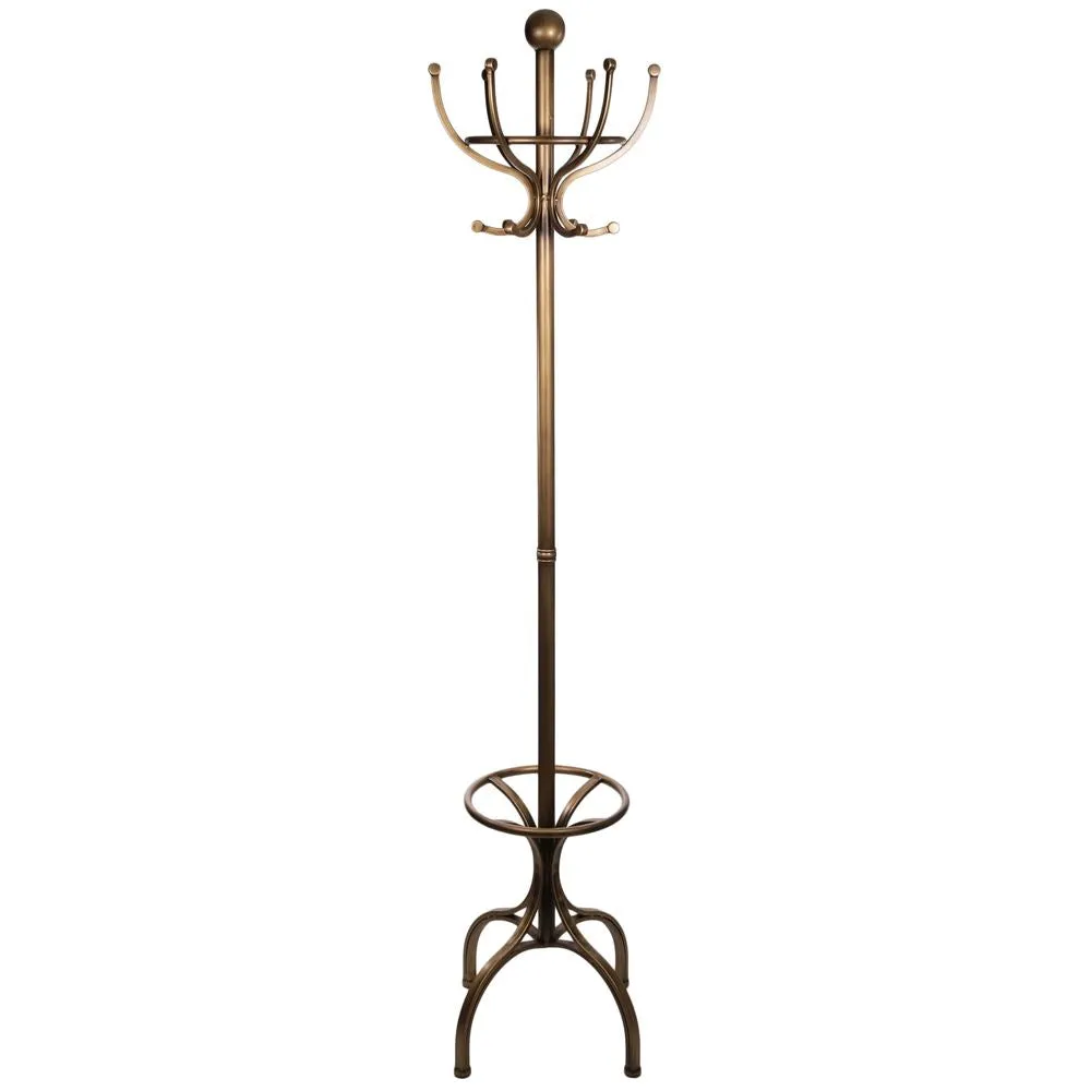 Antique Brass Coat Stand