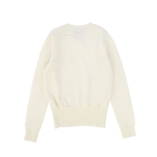 AUTUMN CASHMERE CREAM KNIT SWEATER [Final Sale]