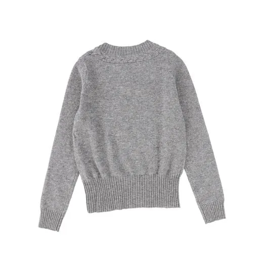 AUTUMN CASHMERE GREY KNIT SWEATER [Final Sale]