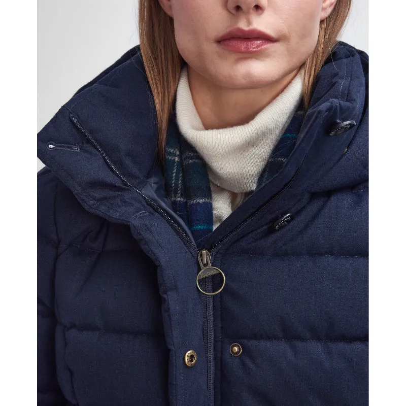 Barbour Camellia Puffer Ladies Jacket - Dark Navy