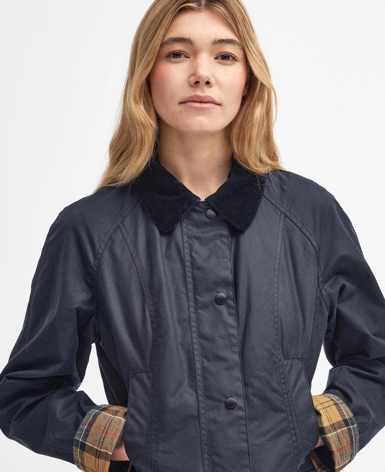 Beadnell Wax Jacket - Navy