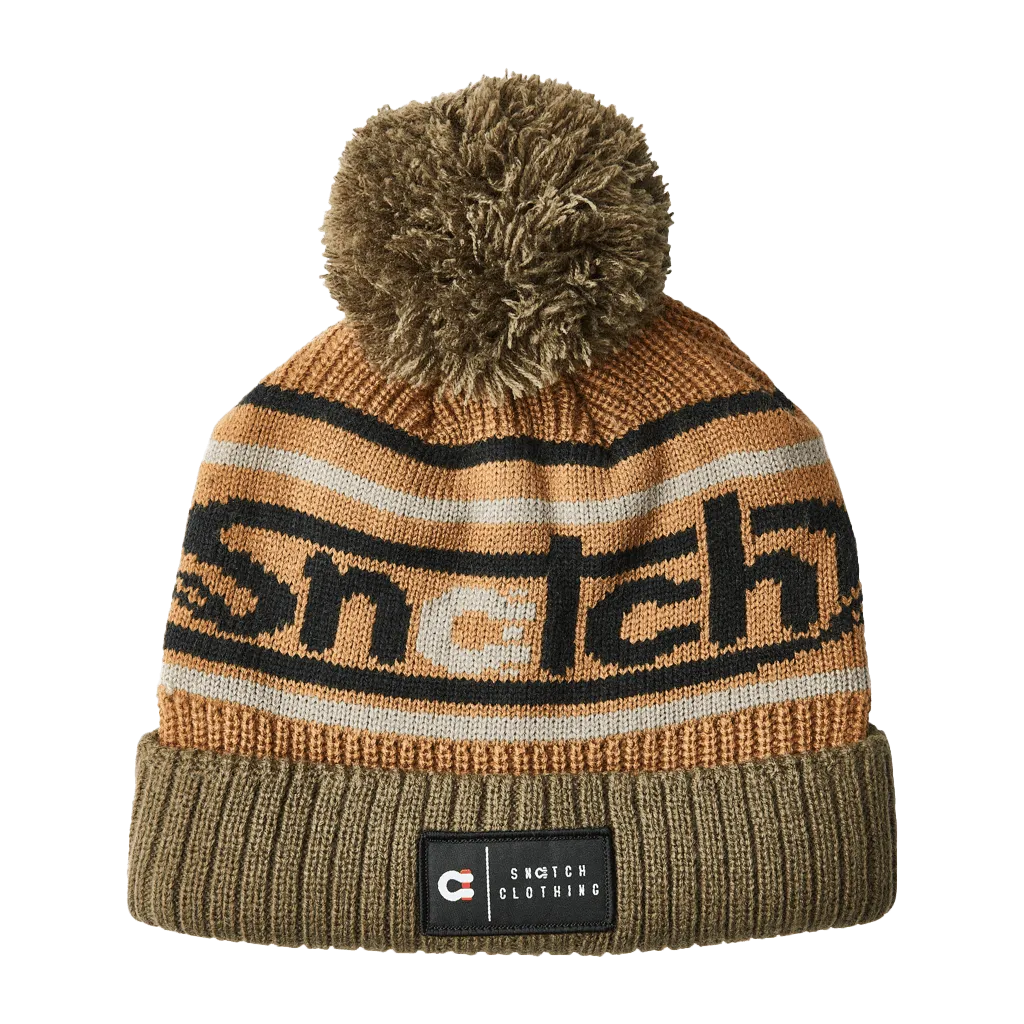 Beanie Jacquard Army Brown