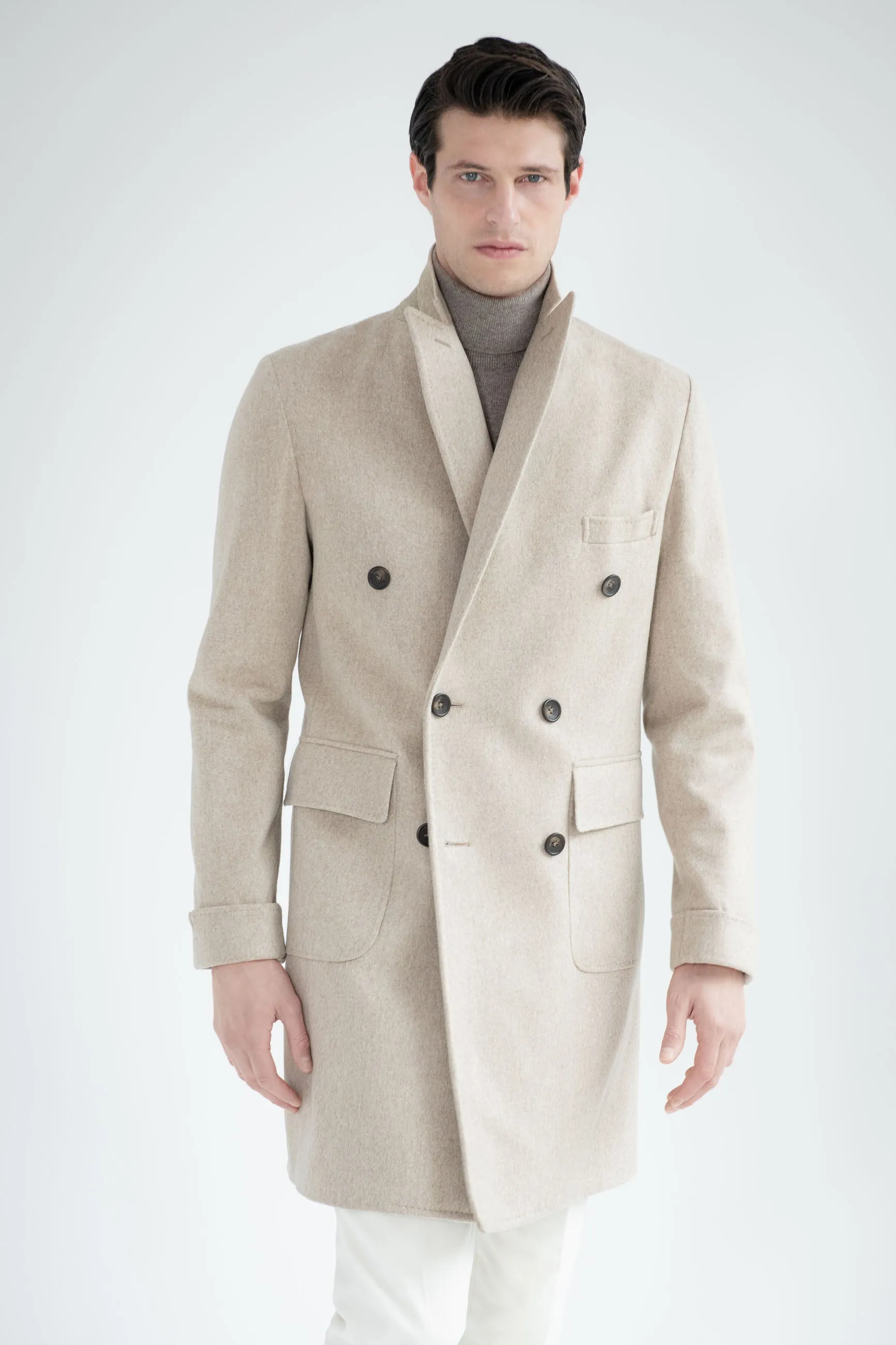 Beige Polo Coat – Made in Italy