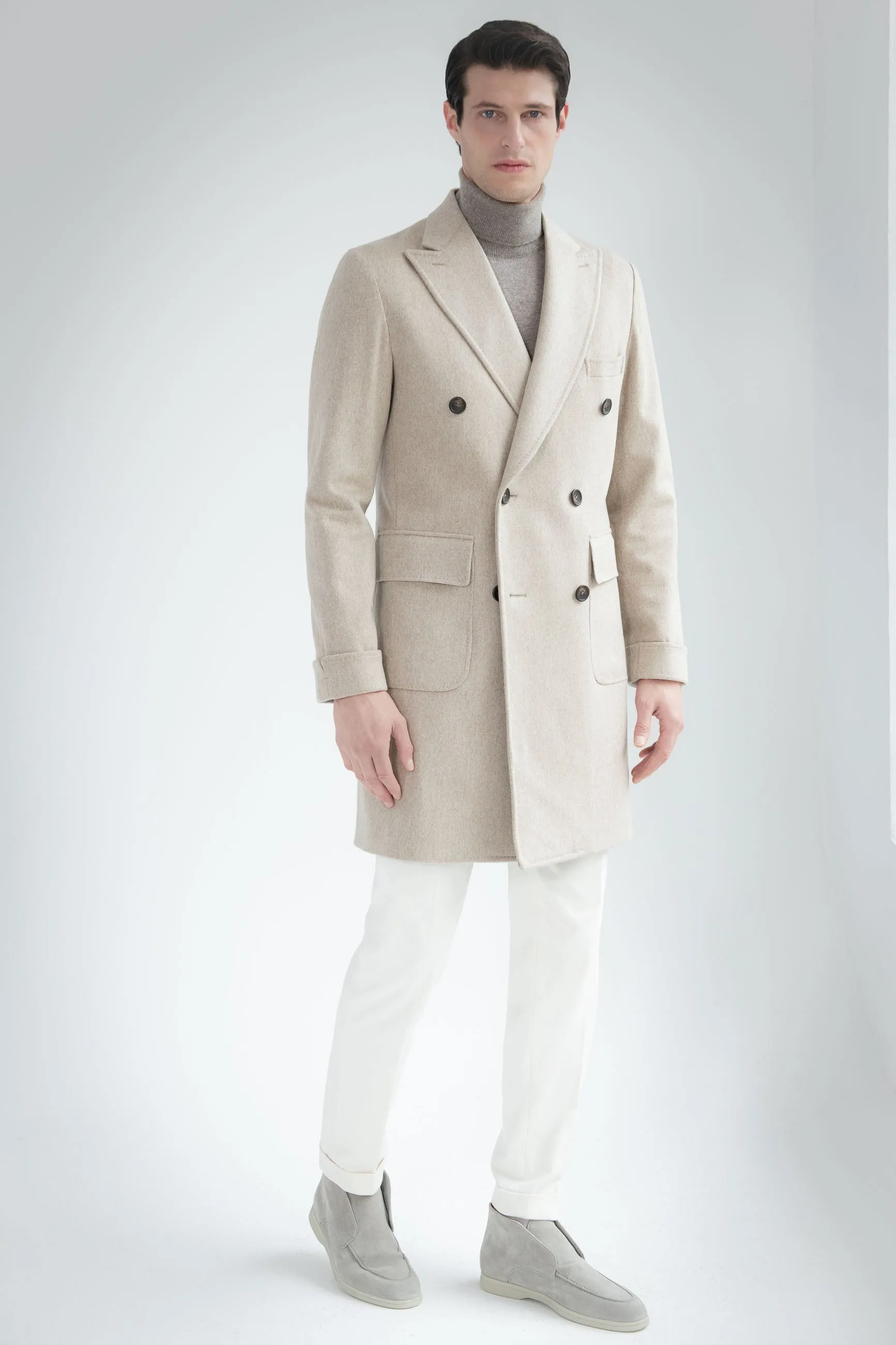 Beige Polo Coat – Made in Italy