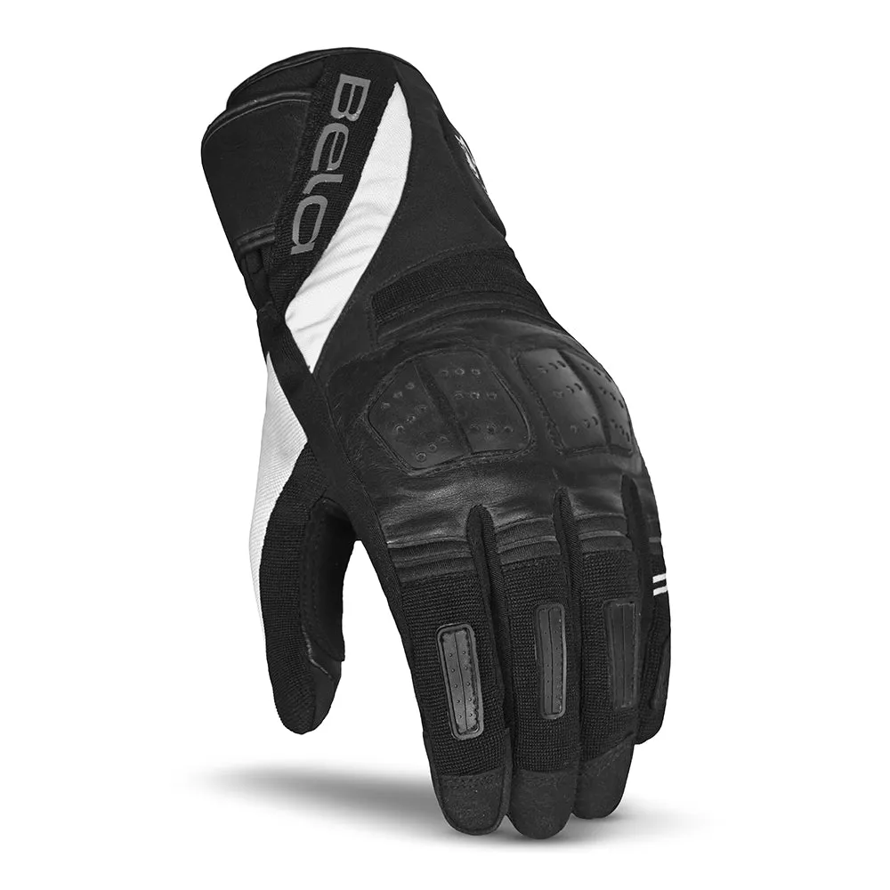 BELA Highway Winter Motorcycle Gloves Black White