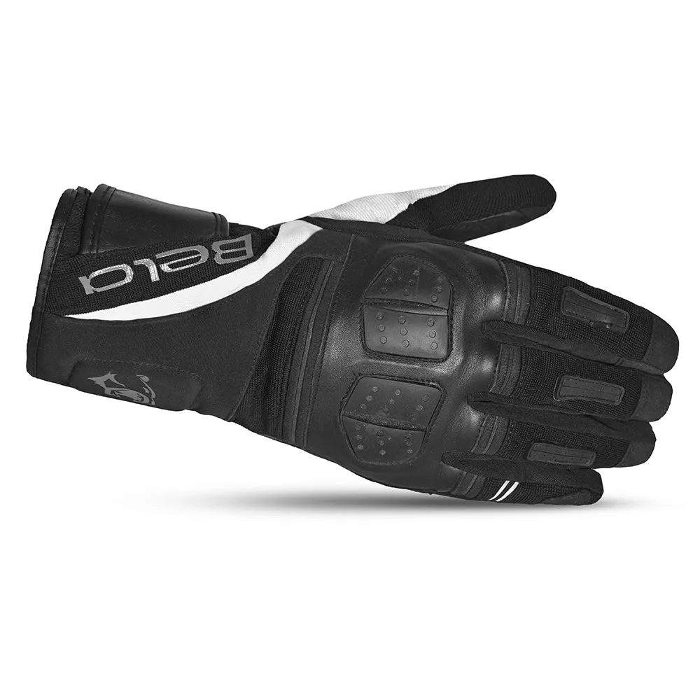 BELA Highway Winter Motorcycle Gloves Black White