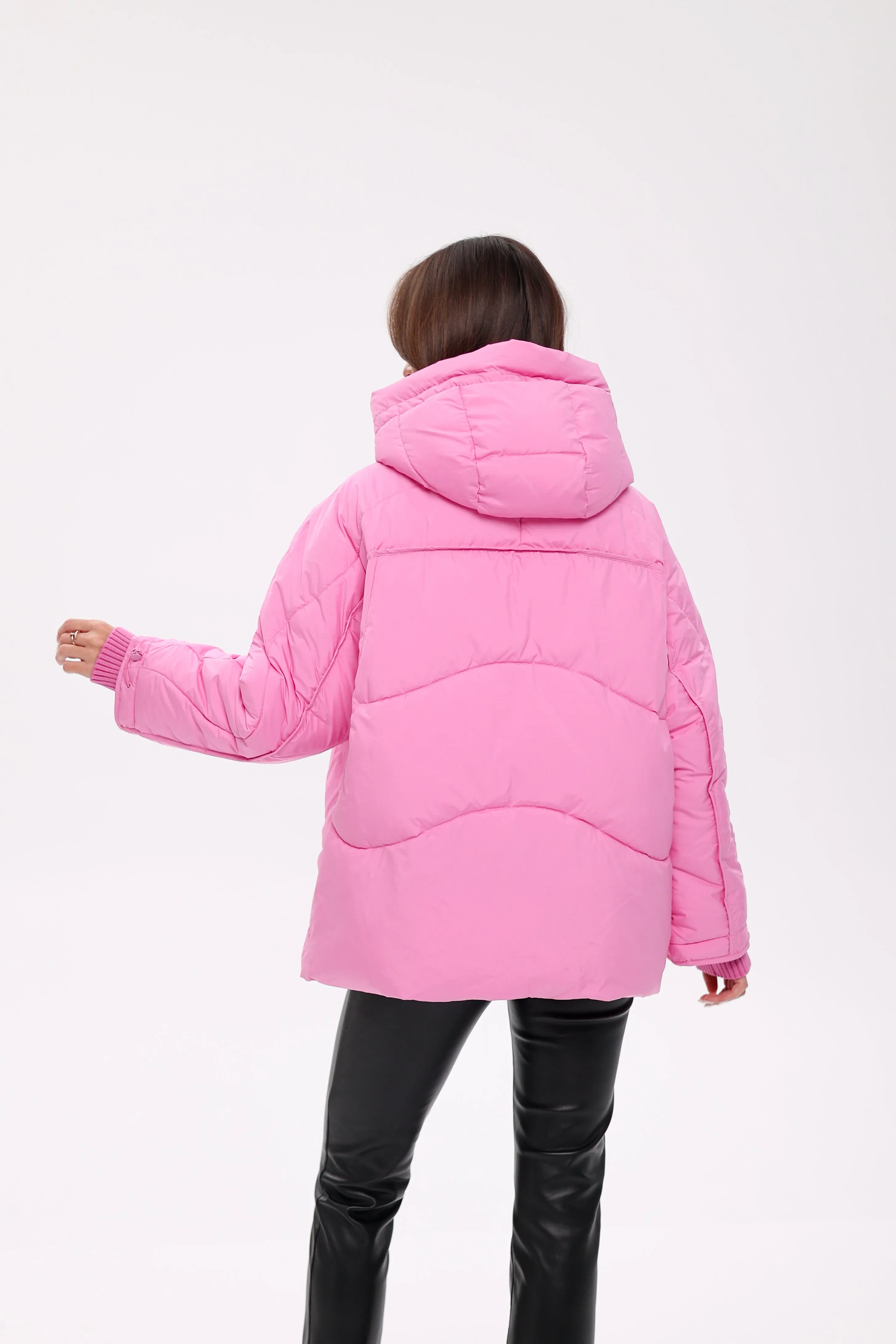 Bio Down Puffer Jacket in Pink