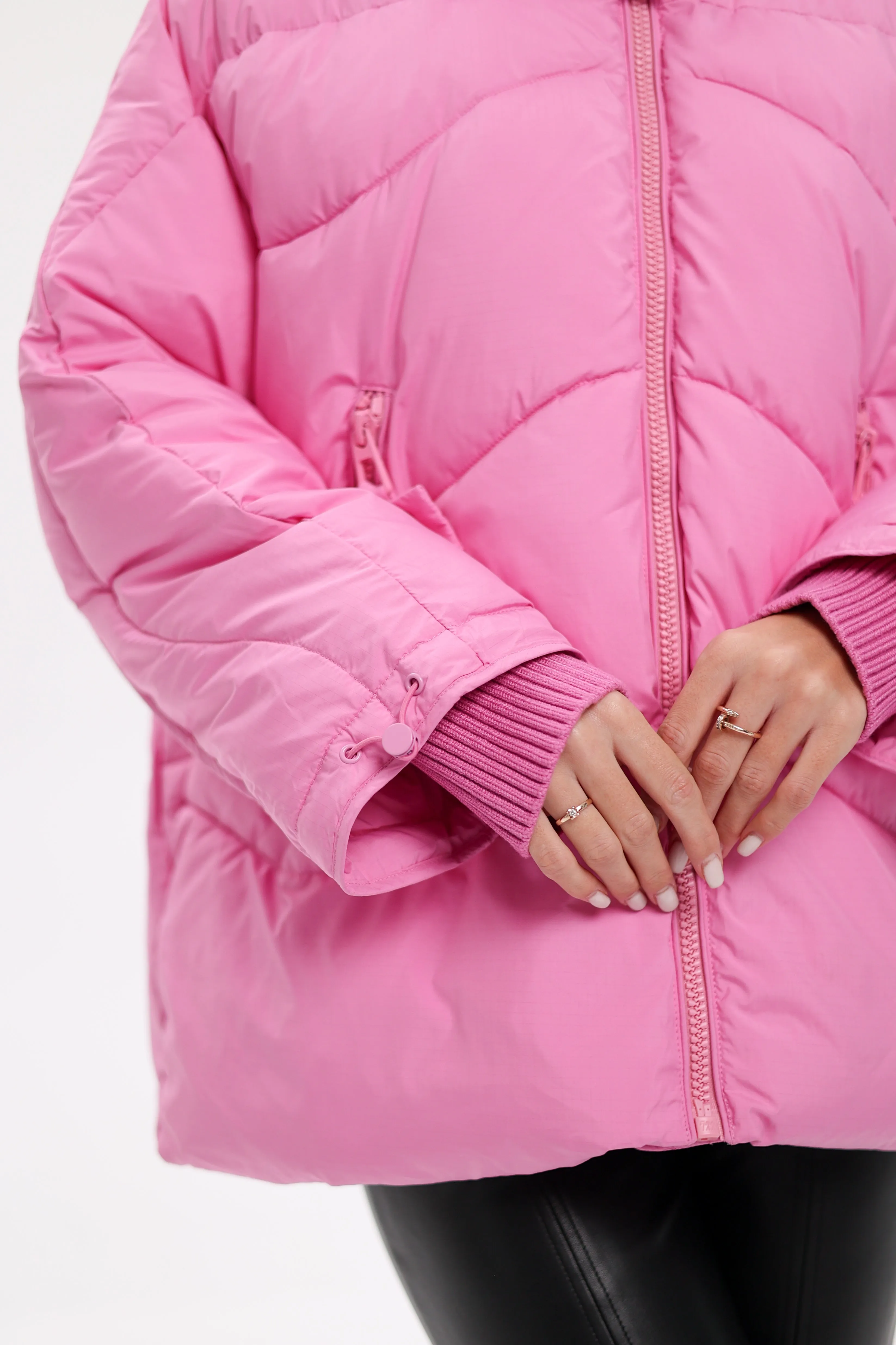 Bio Down Puffer Jacket in Pink