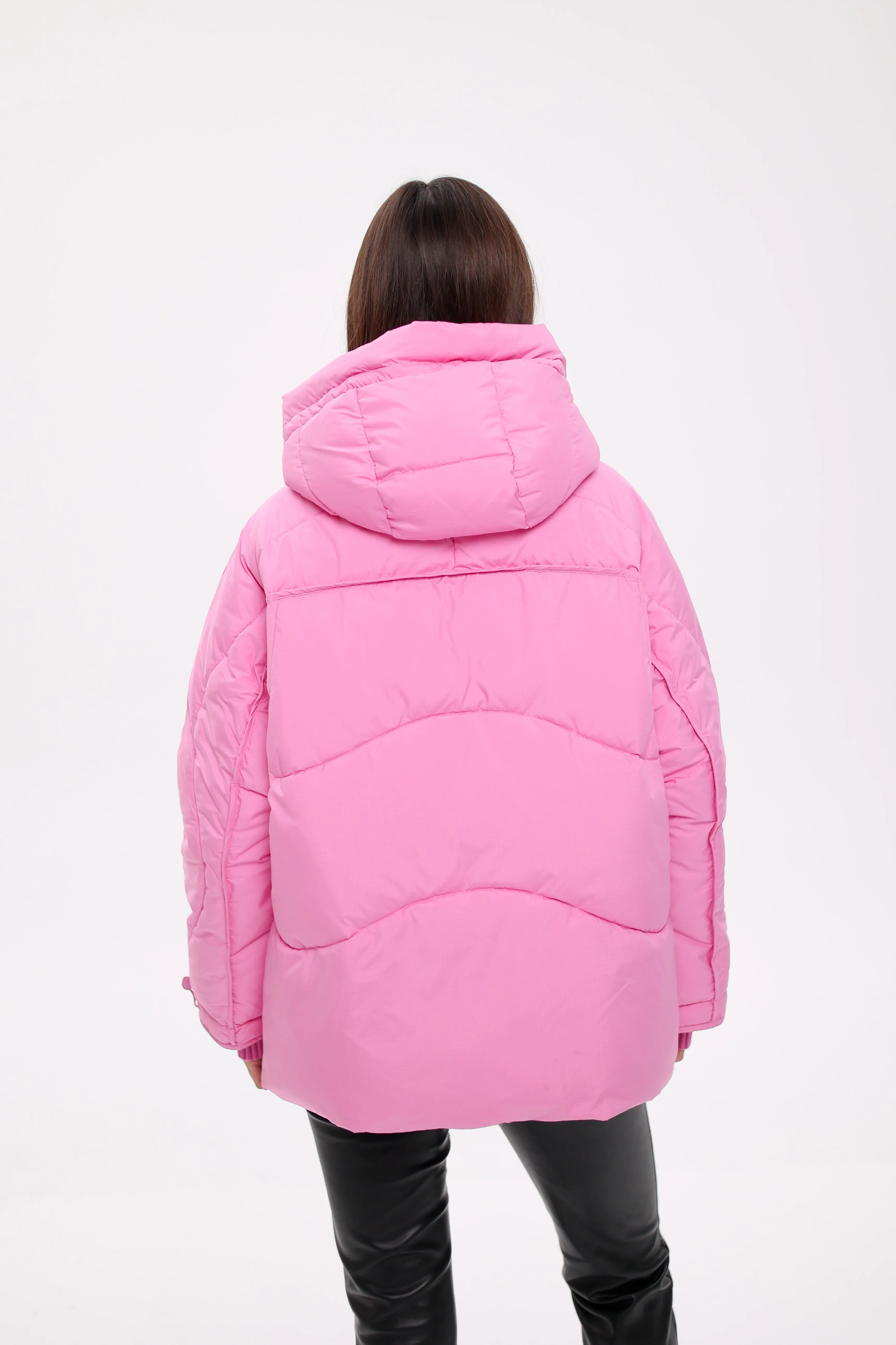 Bio Down Puffer Jacket in Pink