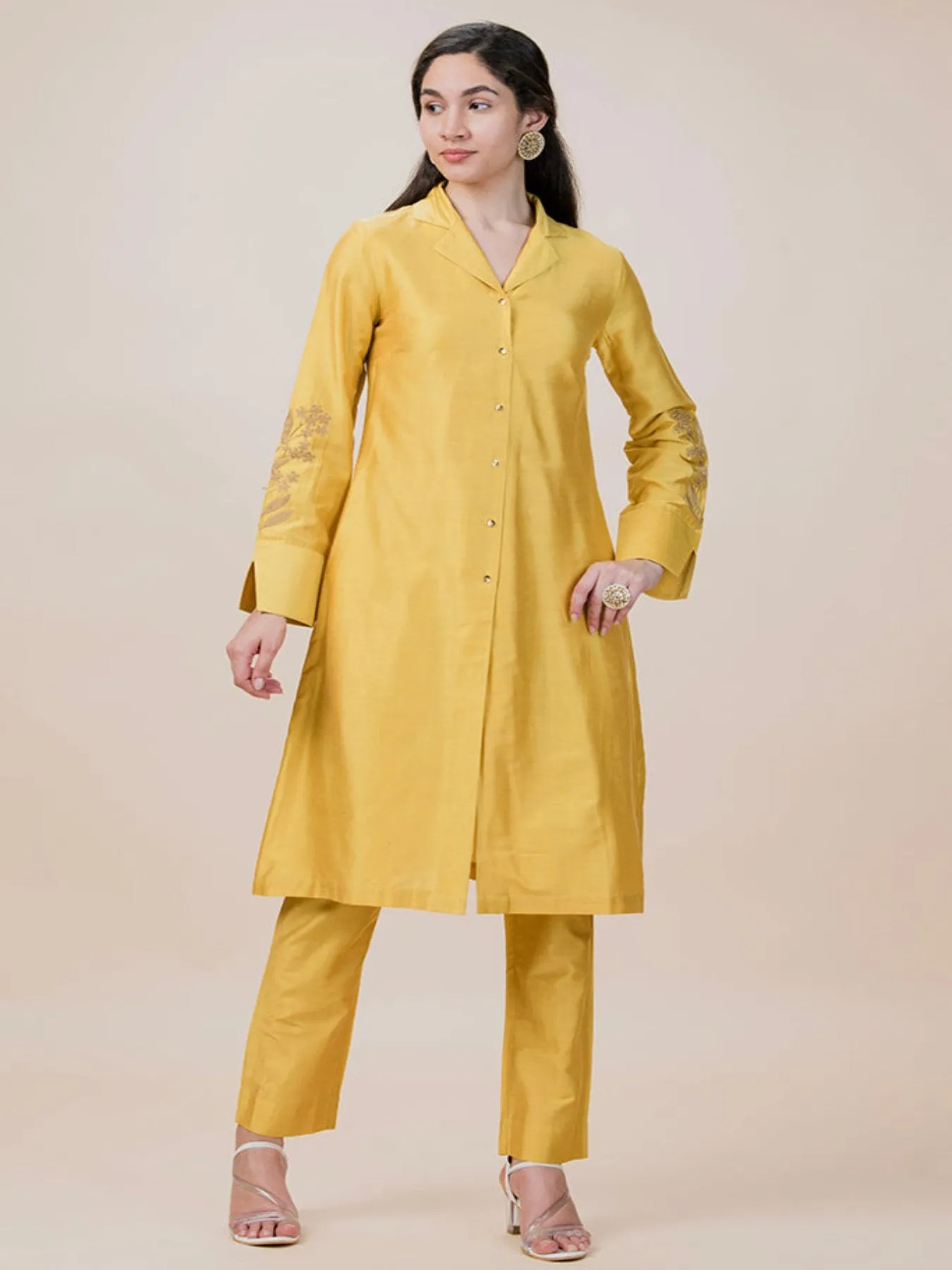 Blazer Style Festival Kurta Set