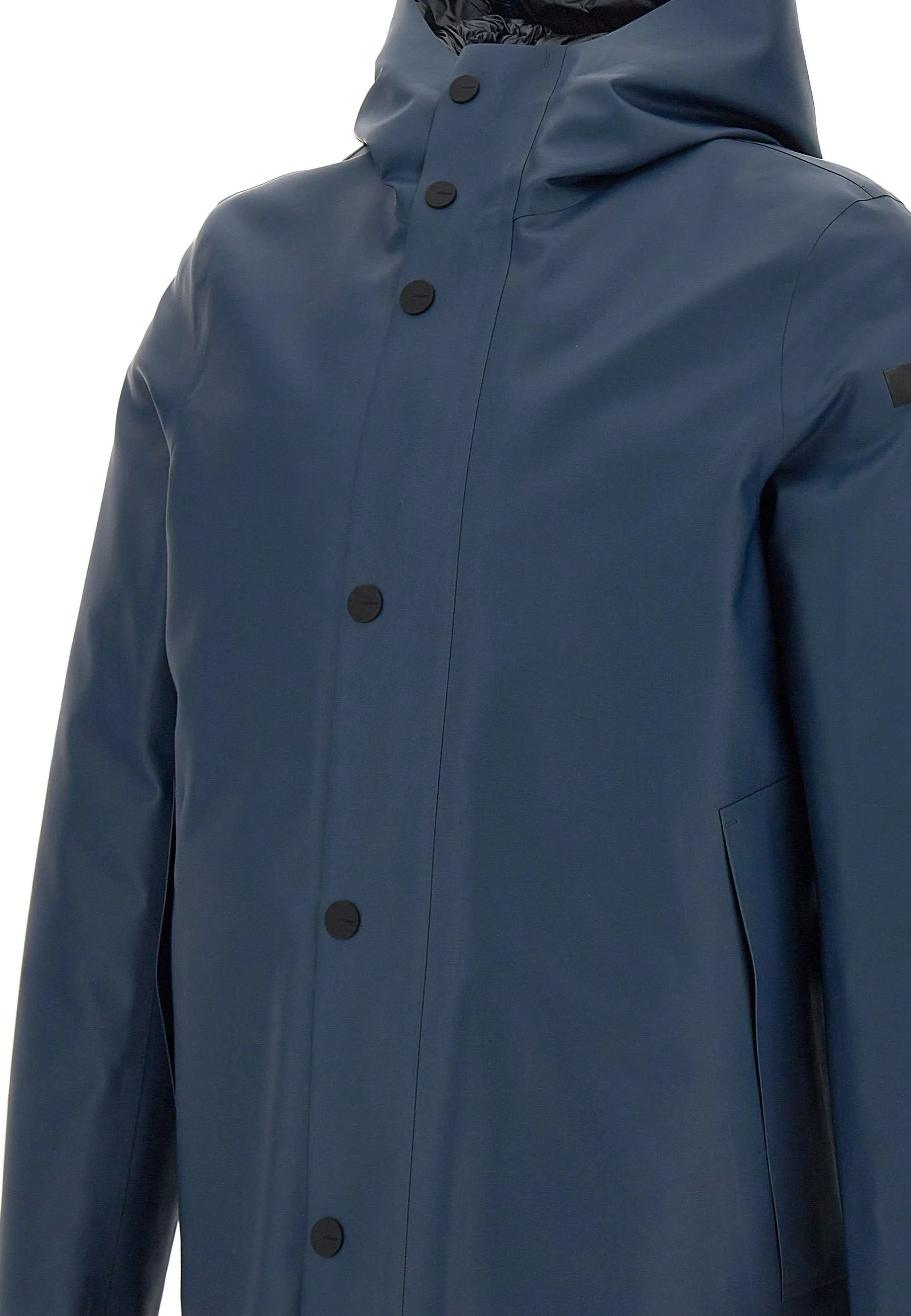 Blue Hooded Waterproof Down Parka