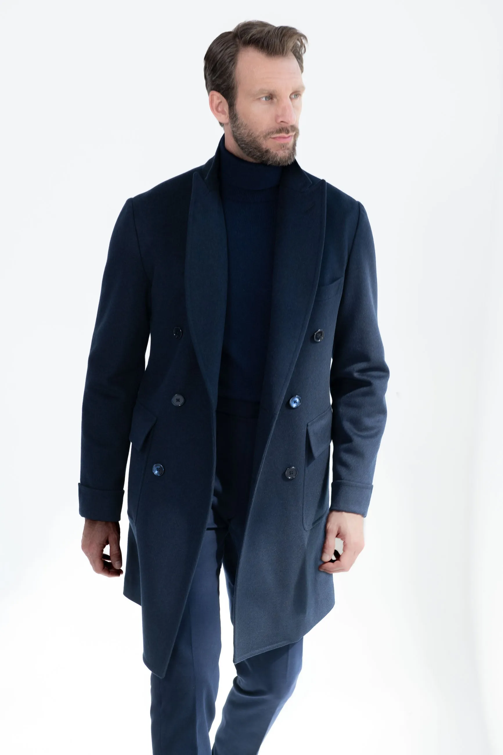 Blue Polo coat - Made in Italy