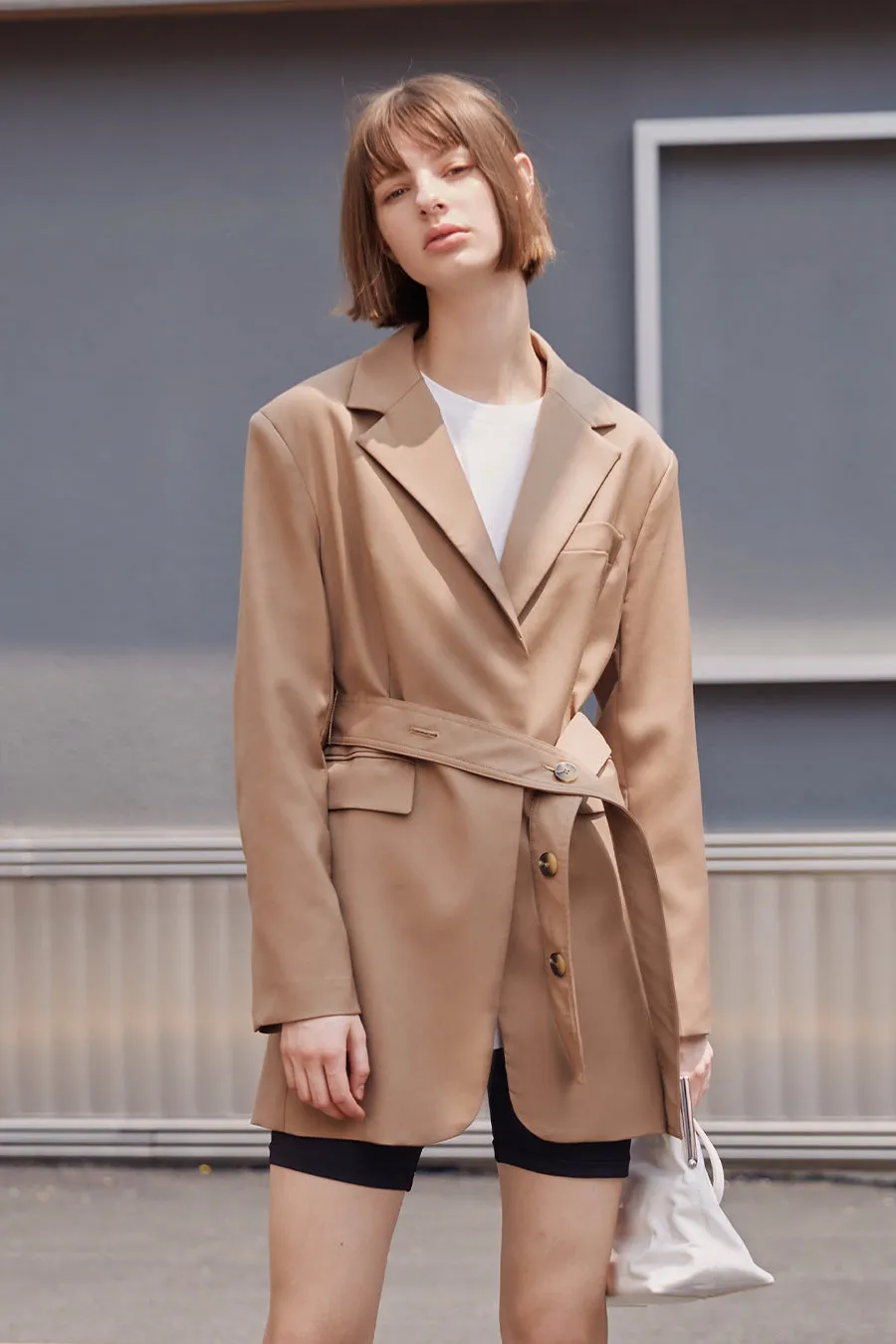 British style loose coat