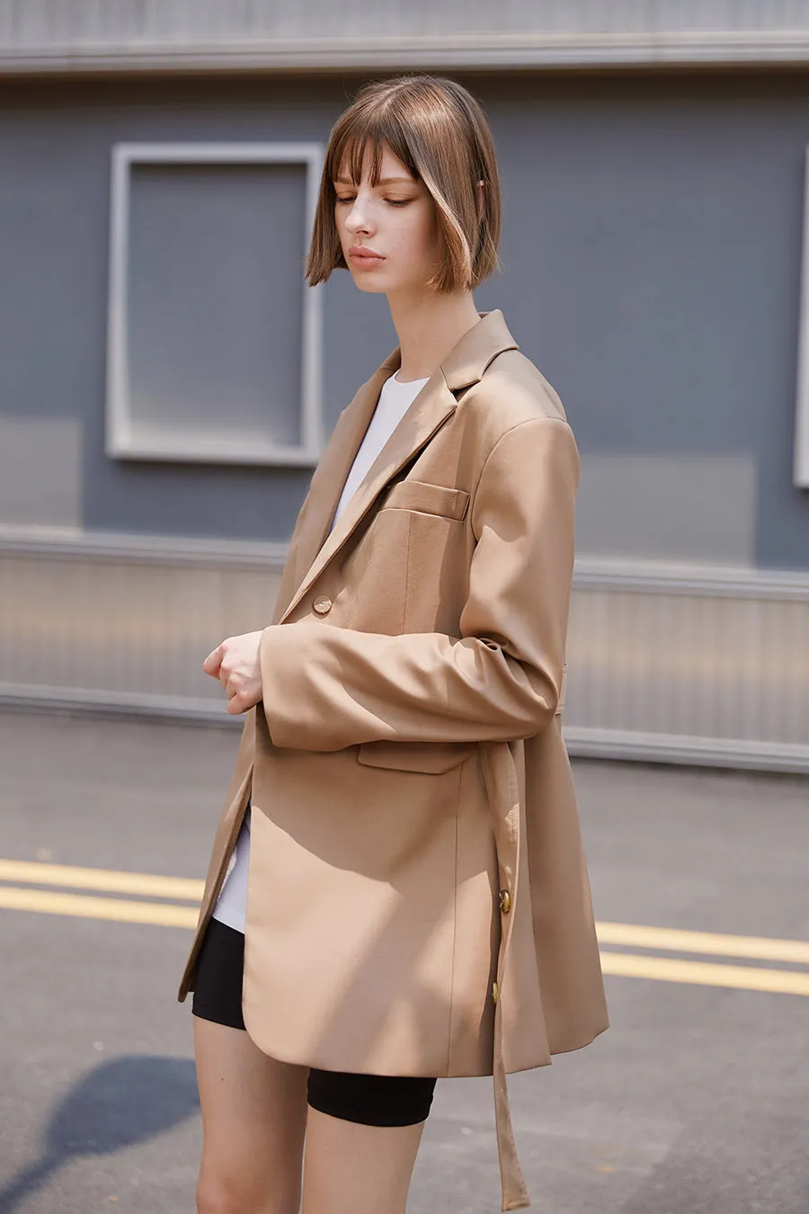 British style loose coat