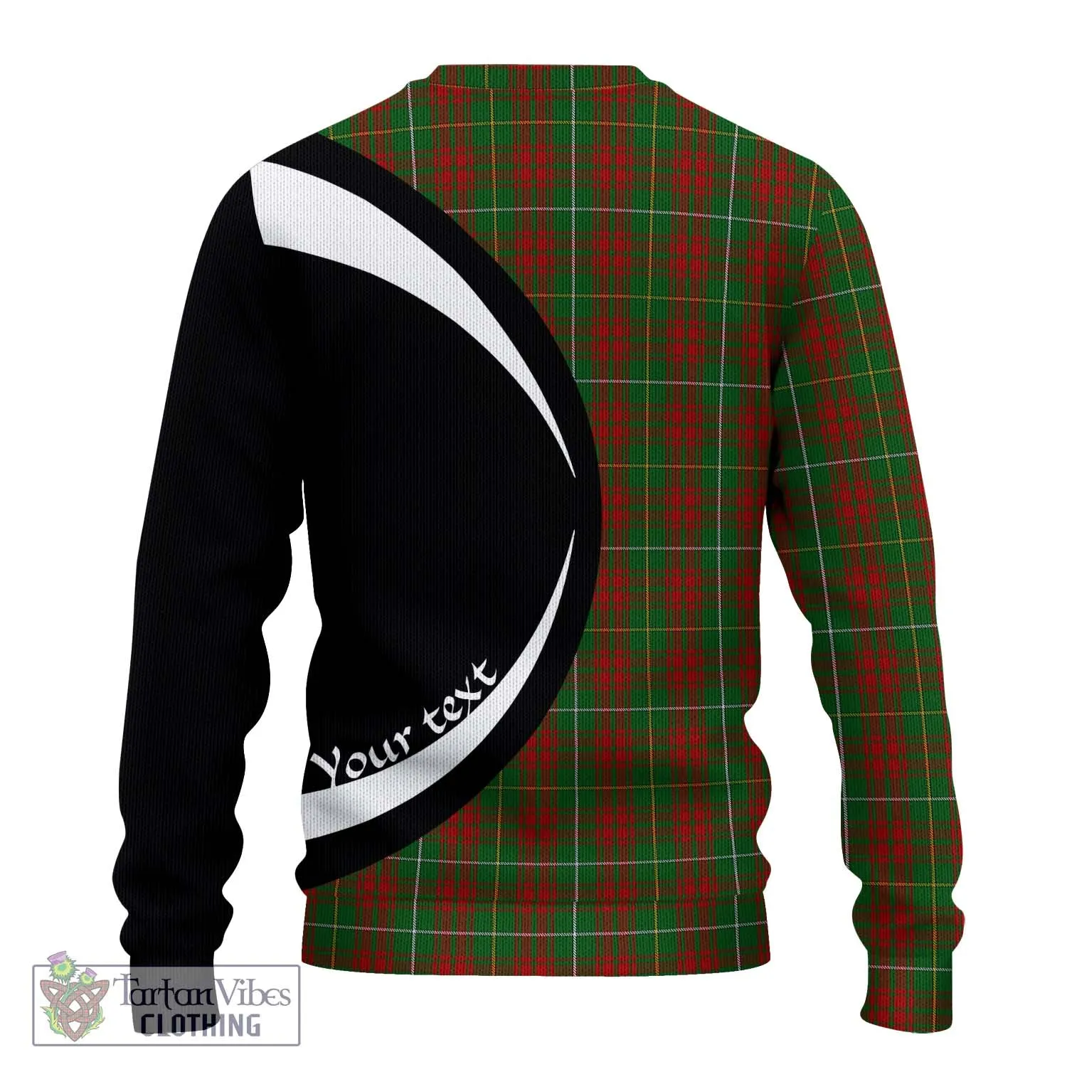 Bruce Hunting Tartan Ugly Sweater with Family Crest Circle Style