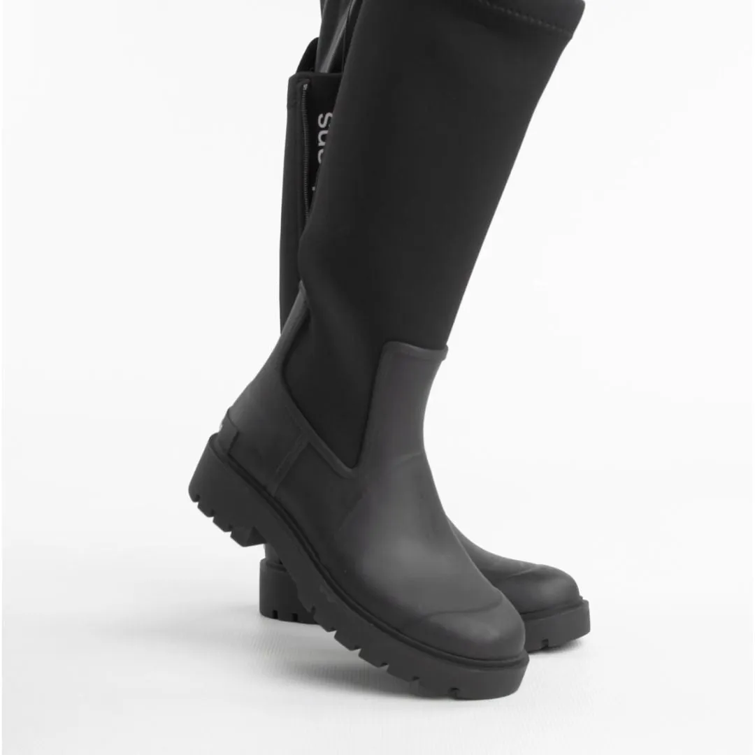 Calvin Klein Jeans High Rainboot Neoprene Rain Boots YW0YW00838-BLK