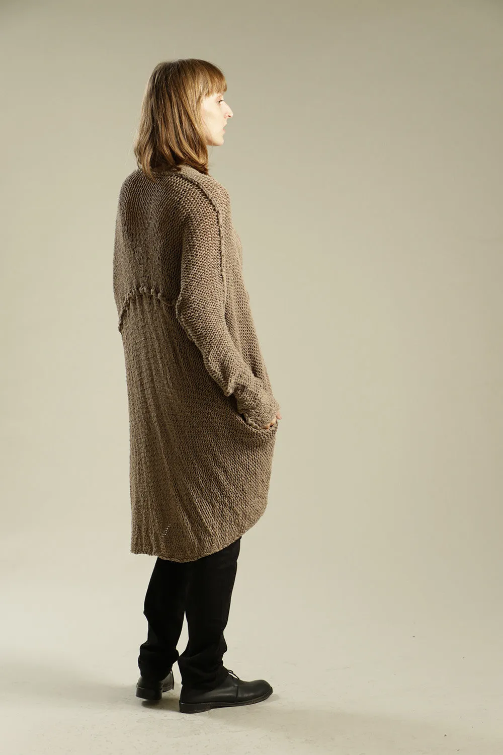 Camel Dark Taupe Chunky Sweater