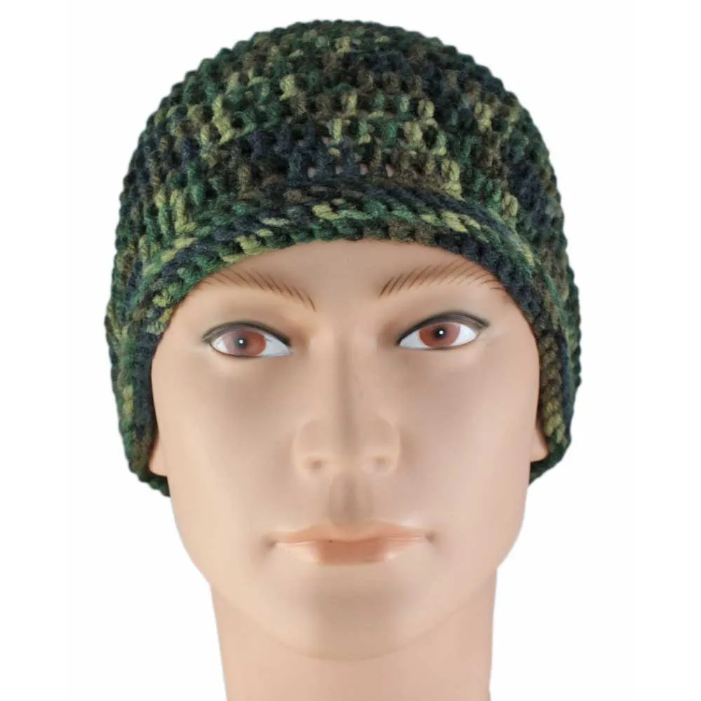 Camouflage Crochet Beanie Hat Medium/Large - JMCH27ML