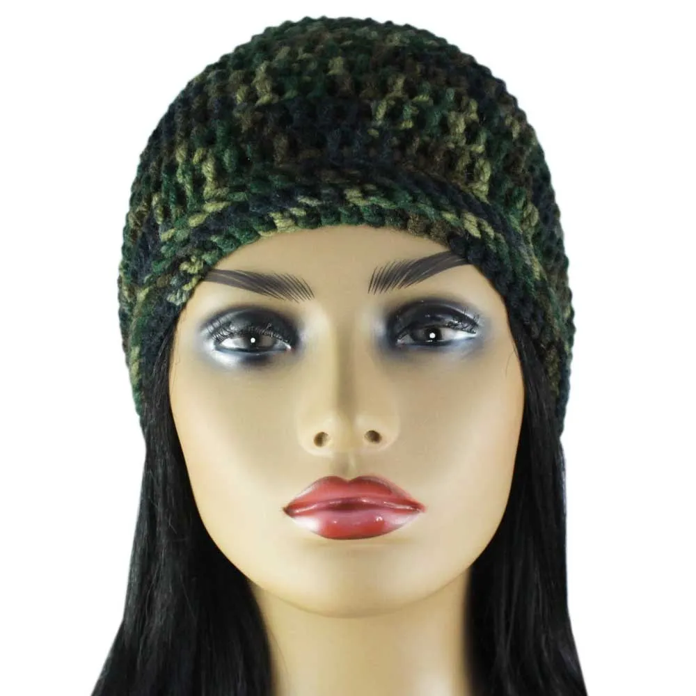 Camouflage Crochet Beanie Hat Medium/Large - JMCH27ML