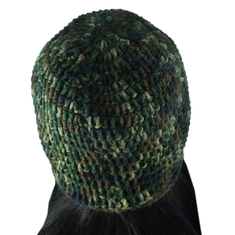 Camouflage Crochet Beanie Hat Medium/Large - JMCH27ML