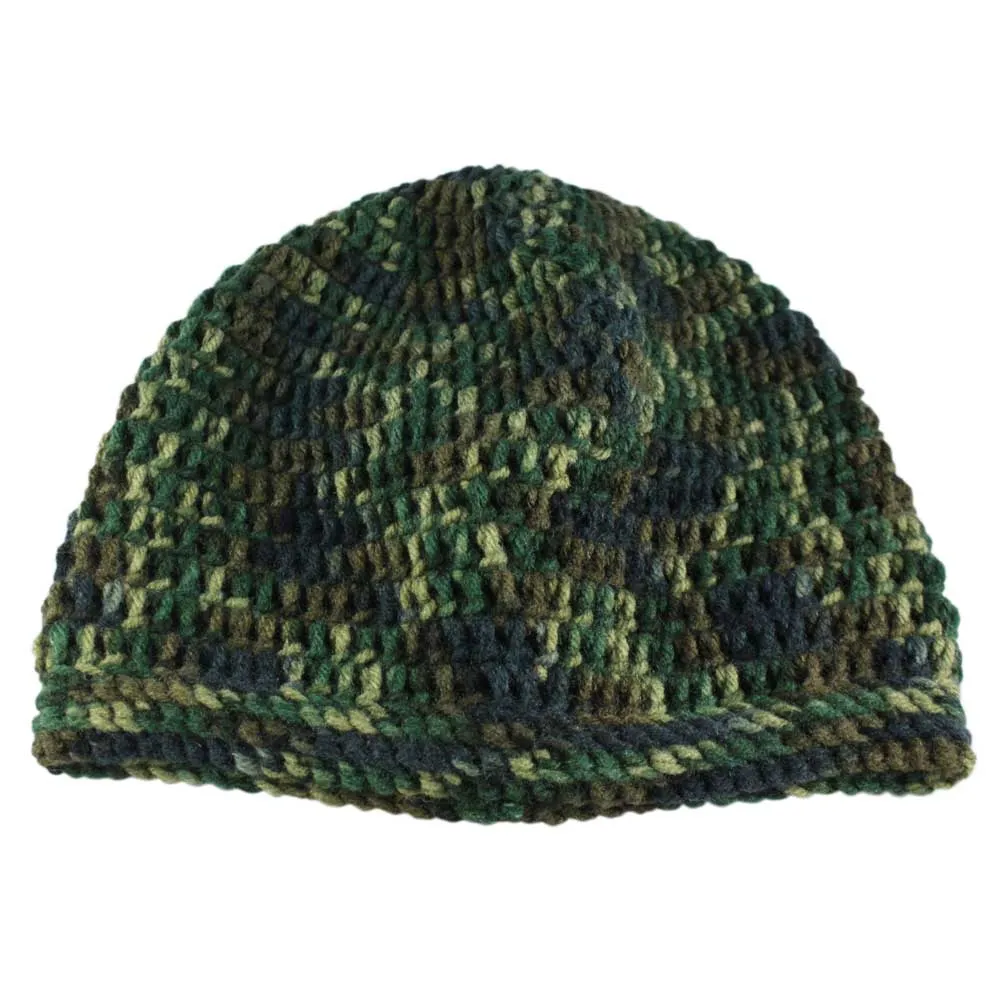 Camouflage Crochet Beanie Hat Medium/Large - JMCH27ML