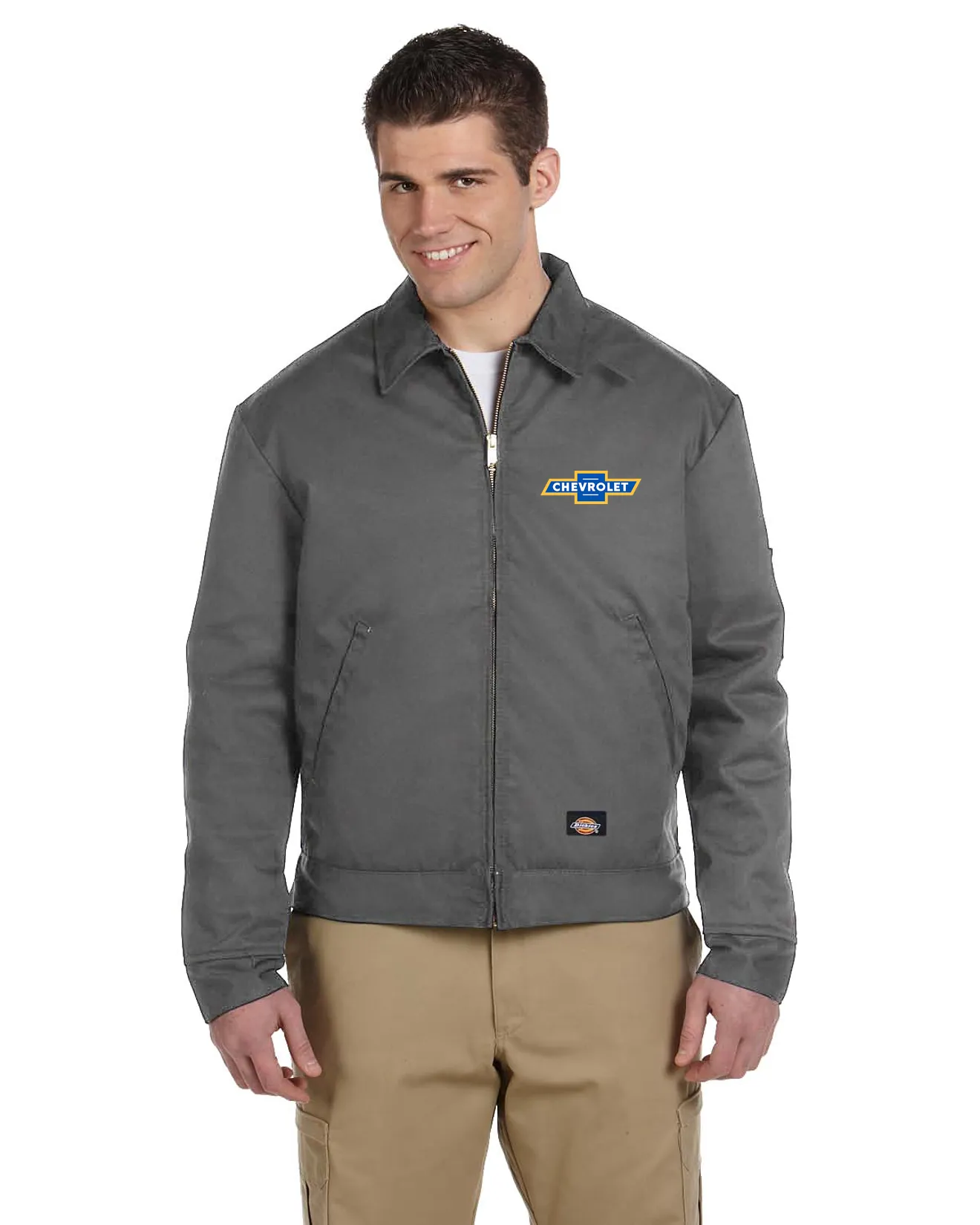 CHEVROLET 1940'S Dickies Eisenhower shop Jacket Embroidered