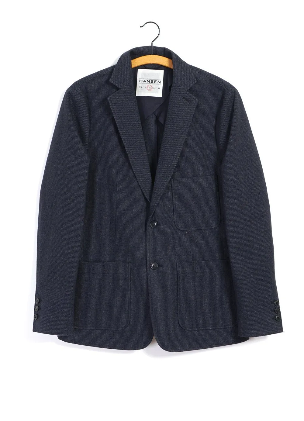 CHRIS | Classic Two Button Blazer | Brushed Blue