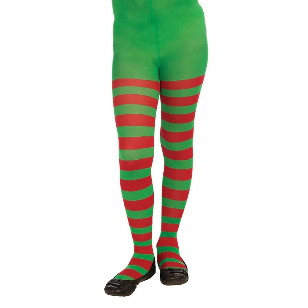 Christmas Striped Tights