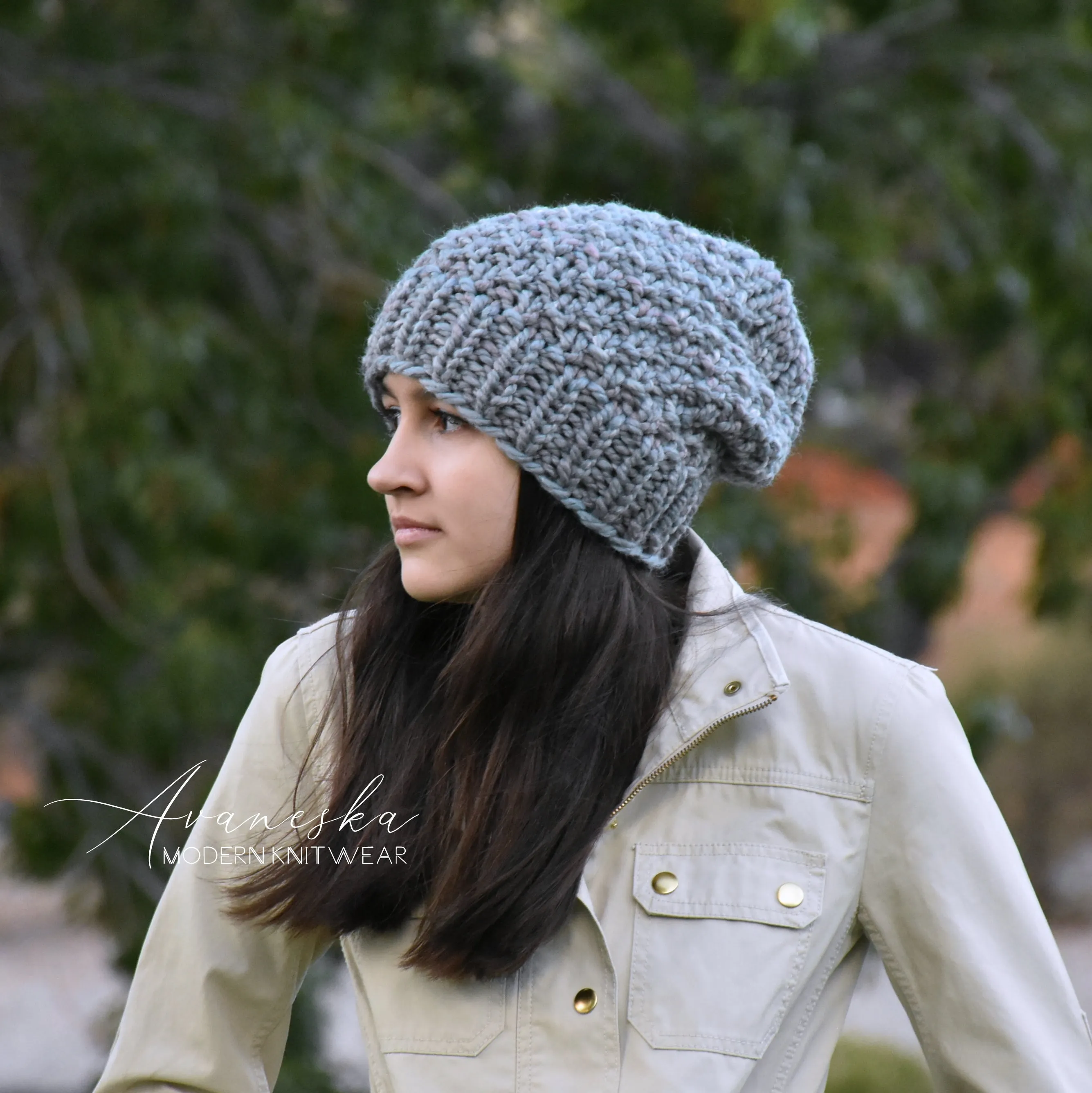 Chunky Extra Slouchy Hat | THE IRIS