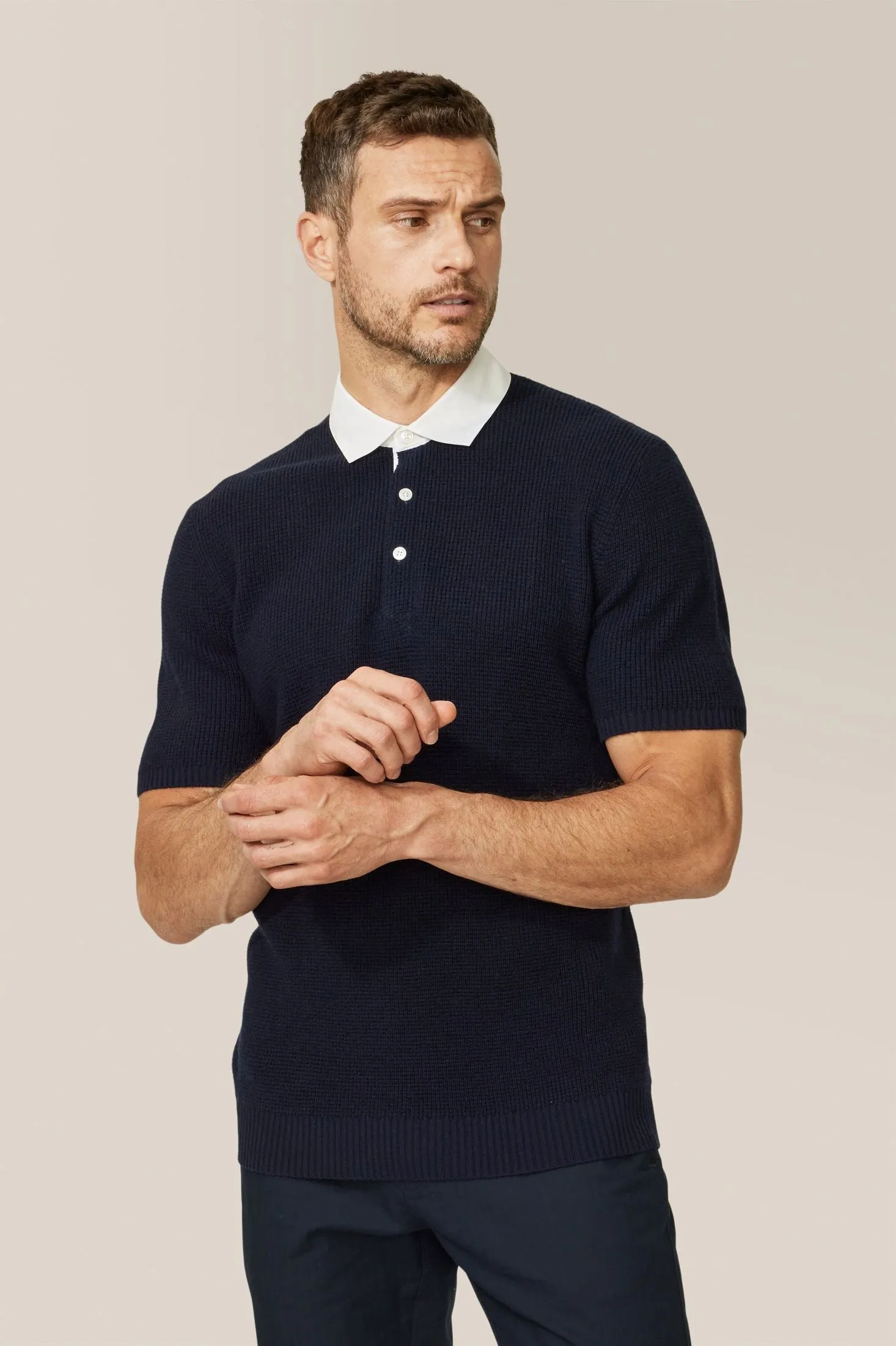 Collar Polo Sweater | Merino Wool