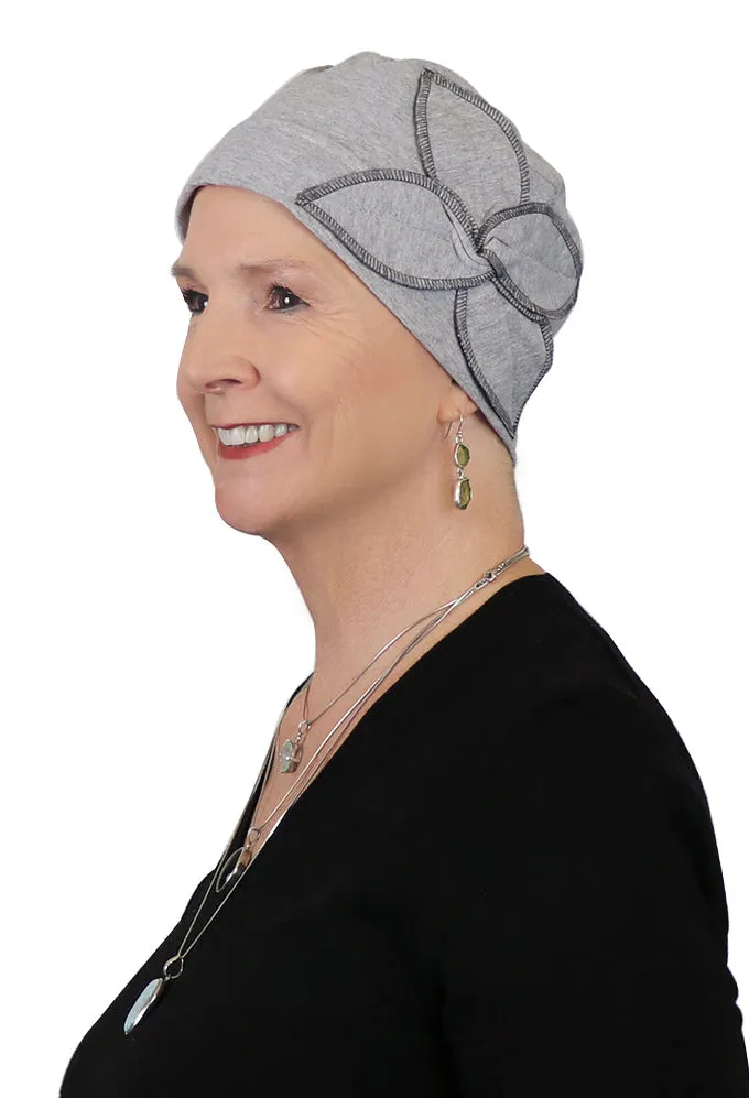 Combed Cotton Butterfly Beanie Chemo Headwear Turban for Women 50  UPF Sun Protection