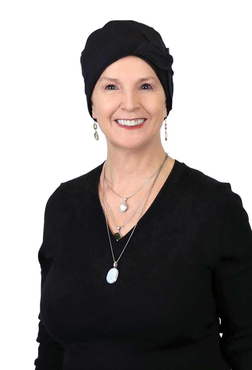 Combed Cotton Butterfly Beanie Chemo Headwear Turban for Women 50  UPF Sun Protection