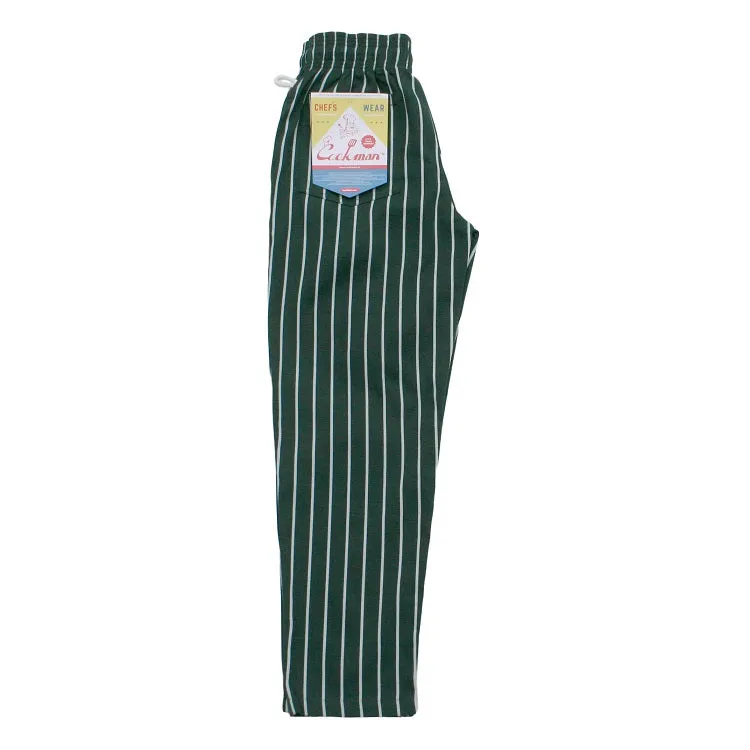 Cookman Chef Pants - Stripe : Dark Green