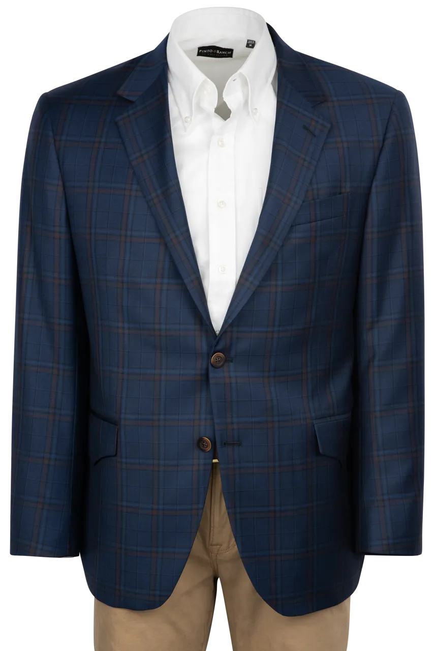 Coppley Navy Windowpane Sport Coat