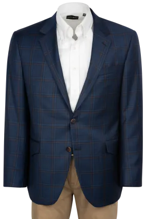 Coppley Navy Windowpane Sport Coat