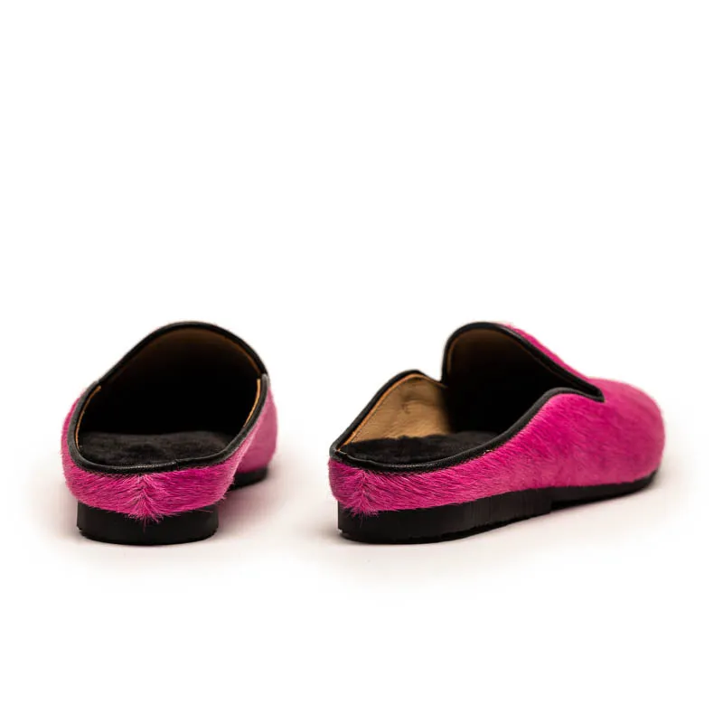 CUDDY Hot Pink | Leather Mule