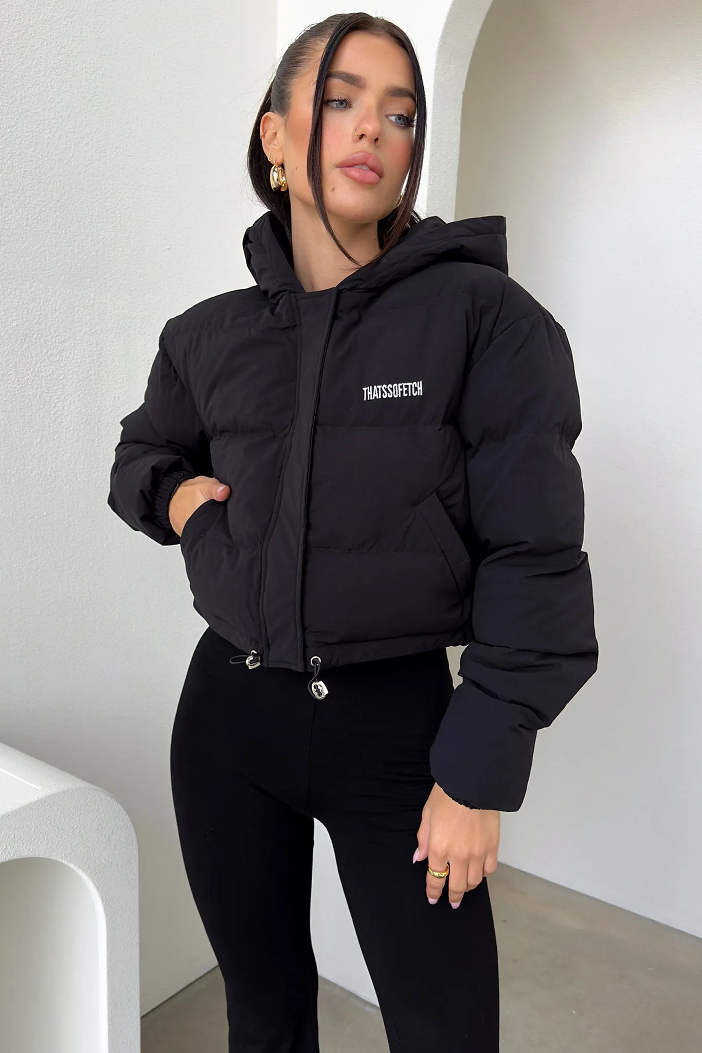 Cyrus Puffer Jacket - Black