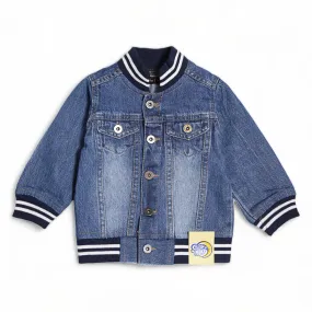 DENIM JACKET W/RIB