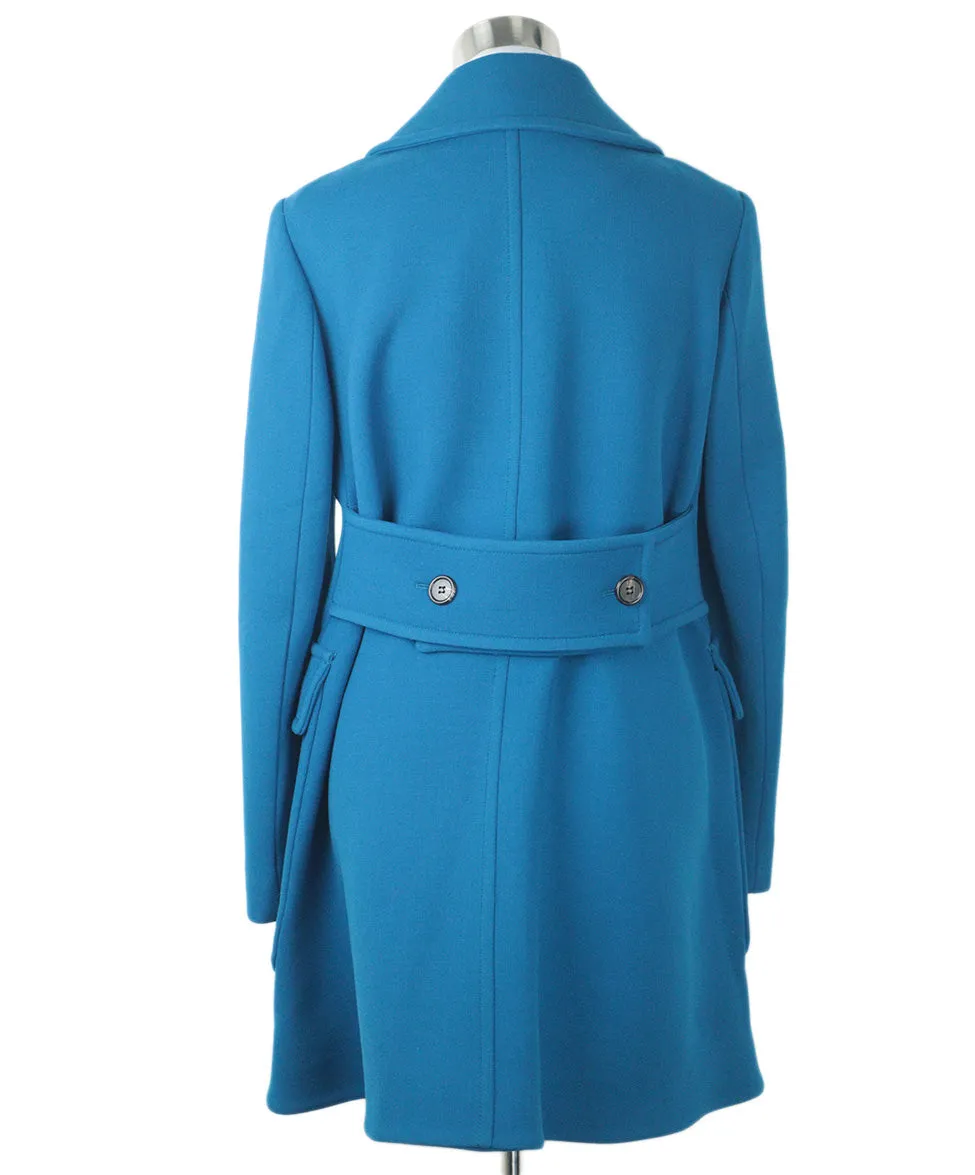 Derek Lam Blue Wool Coat sz 4