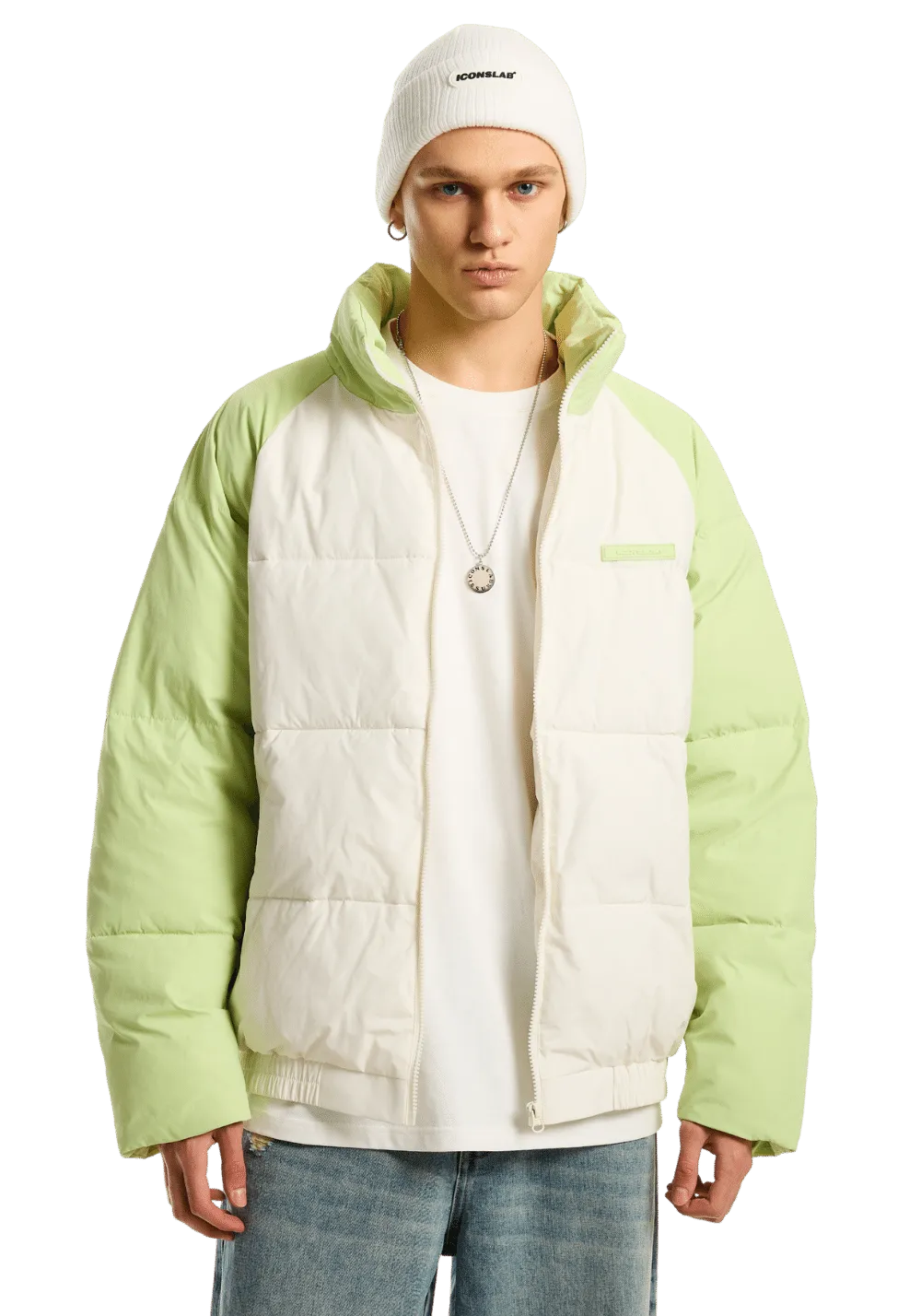 Drop Shoulder Puffer Jacket